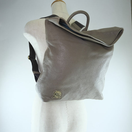 ADMJ Backpack Calfskin beige Women(Unisex) Used Authentic