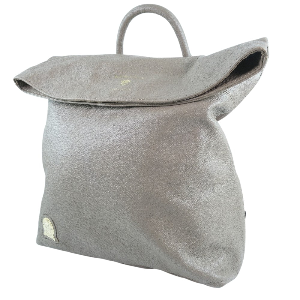 ADMJ Backpack Calfskin beige Women(Unisex) Used Authentic