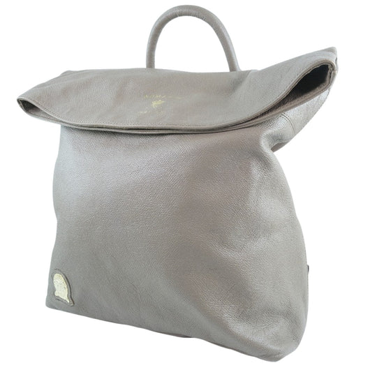 ADMJ Backpack Calfskin beige Women(Unisex) Used Authentic