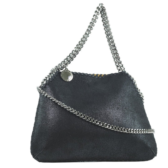 Stella McCartney Handbag polyester black 2WAYChainShoulder Falabella Women Used Authentic