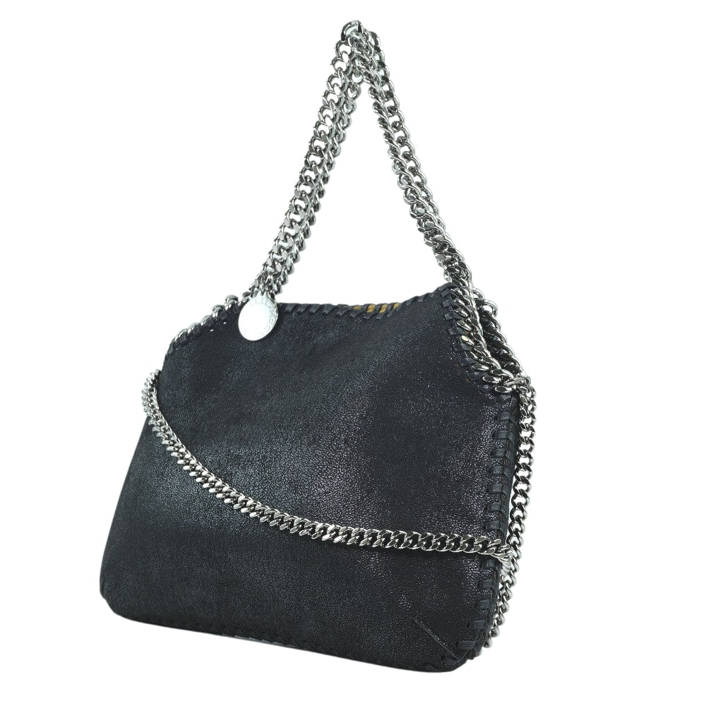 Stella McCartney Handbag polyester black 2WAYChainShoulder Falabella Women Used Authentic