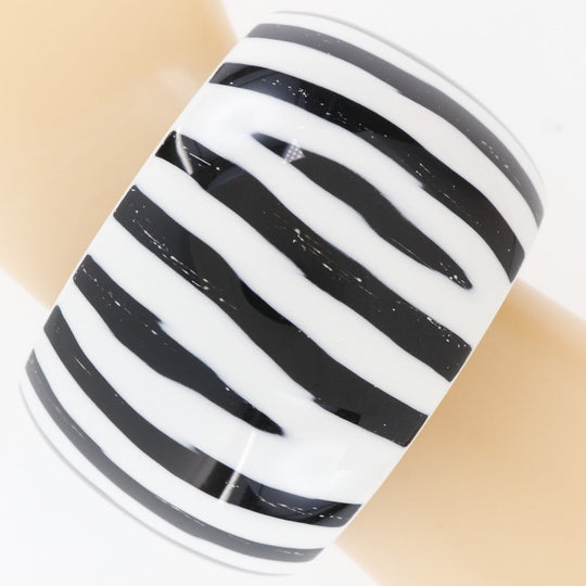 HERMES Bangle Lacquerwood Black / white S