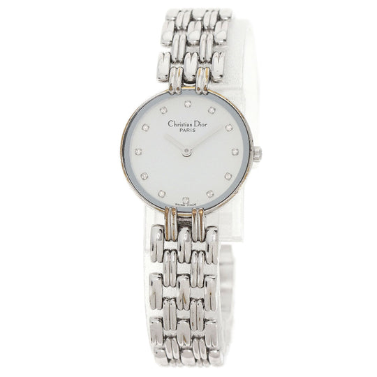 Christian Dior Watches Quartz D44-120 Stainless Steel Silver Bagira white dial