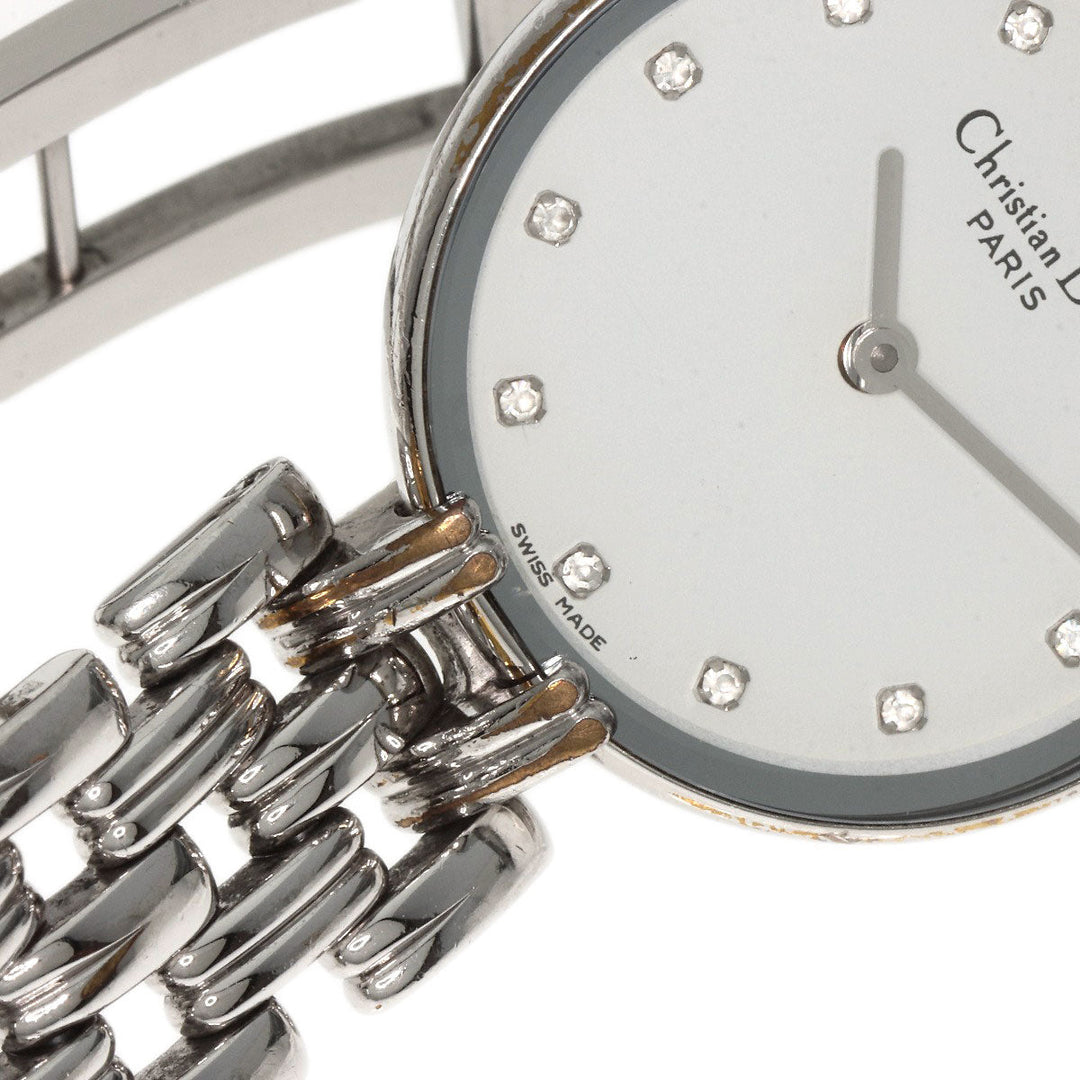 Christian Dior Watches Quartz D44-120 Stainless Steel Silver Bagira white dial