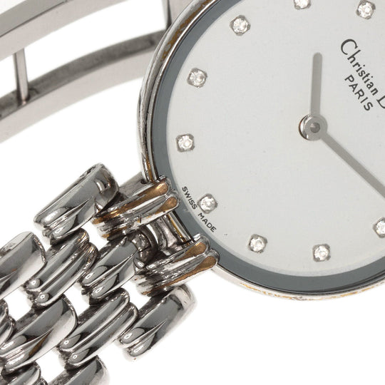 Christian Dior Watches Quartz D44-120 Stainless Steel Silver Bagira white dial