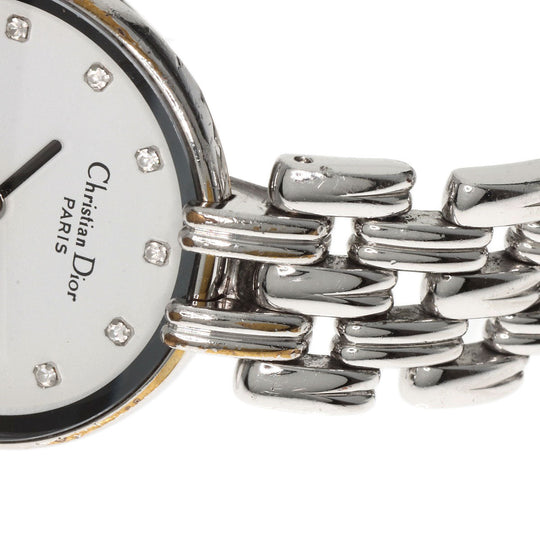 Christian Dior Watches Quartz D44-120 Stainless Steel Silver Bagira white dial