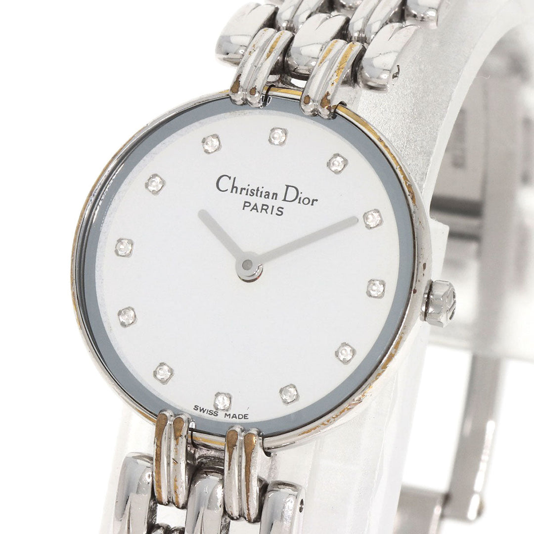 Christian Dior Watches Quartz D44-120 Stainless Steel Silver Bagira white dial