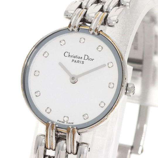 Christian Dior Watches Quartz D44-120 Stainless Steel Silver Bagira white dial