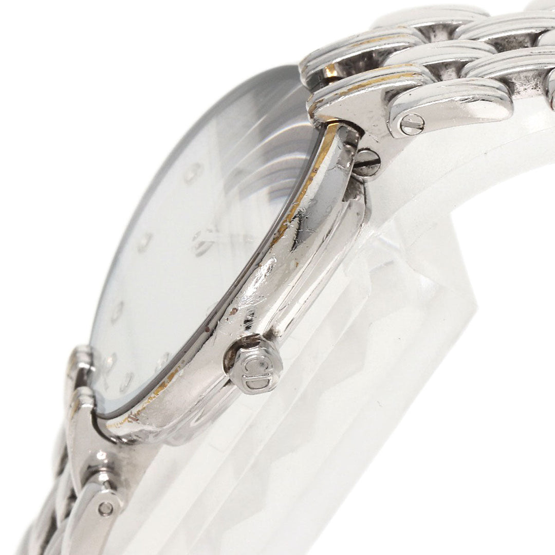 Christian Dior Watches Quartz D44-120 Stainless Steel Silver Bagira white dial