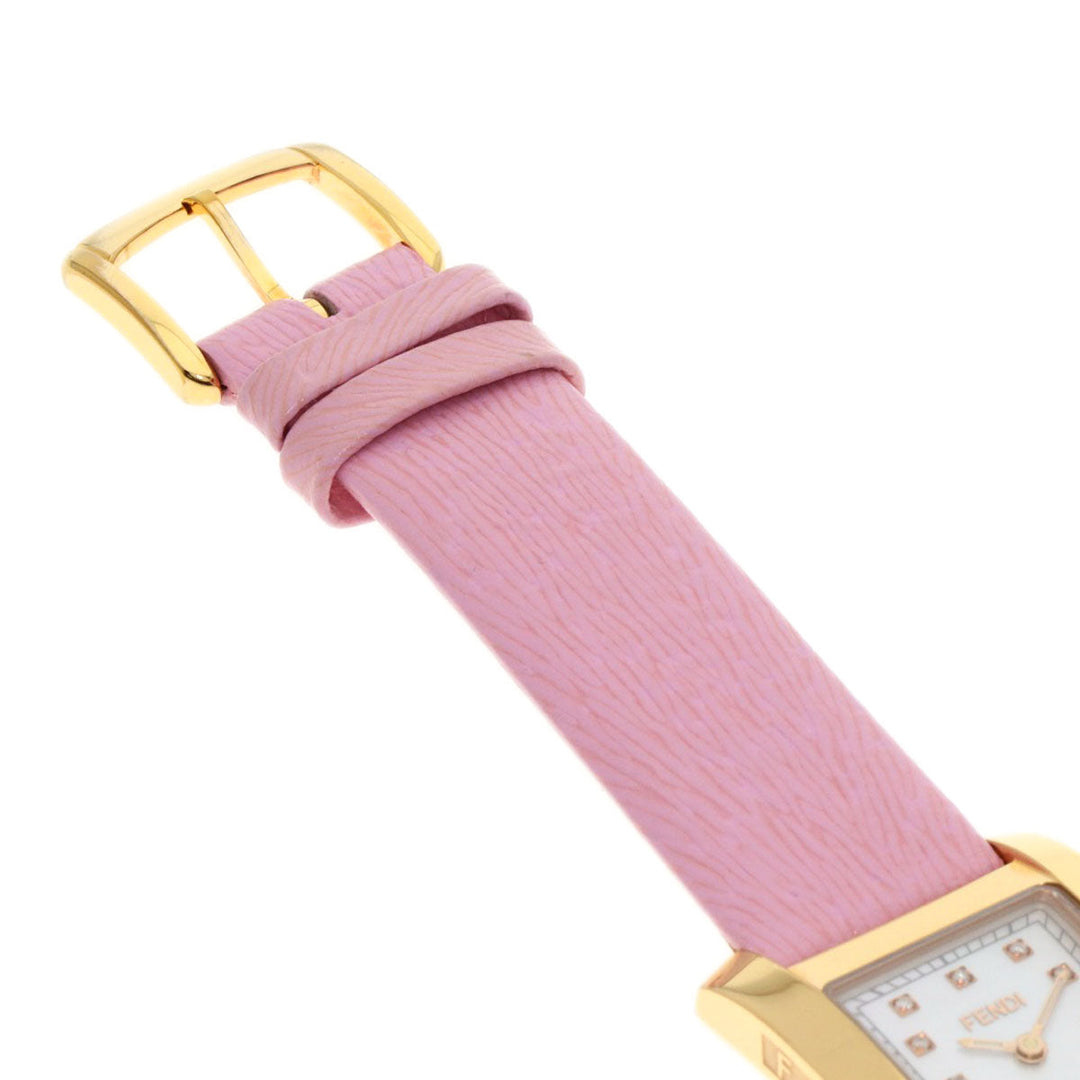 FENDI Watches Quartz 7000L PGP gold Classico 12P Diamond White shell dial