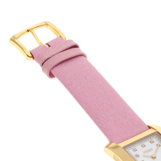 FENDI Watches Quartz 7000L PGP gold Classico 12P Diamond White shell dial