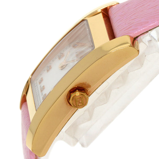 FENDI Watches Quartz 7000L PGP gold Classico 12P Diamond White shell dial