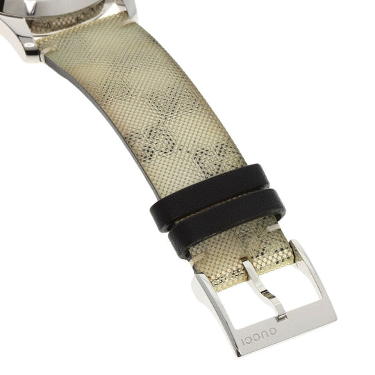 GUCCI Watches Quartz 126.4 Stainless Steel, Leather Silver G timeless hologram hologram dial mens Used Authentic