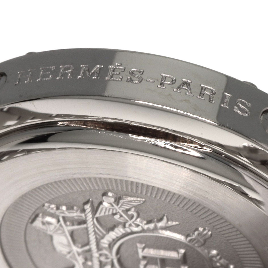 HERMES Watches Quartz CL4.210 Stainless Steel , Stainless Steel Silver Clipper Nacre shell dial Women Used Authentic