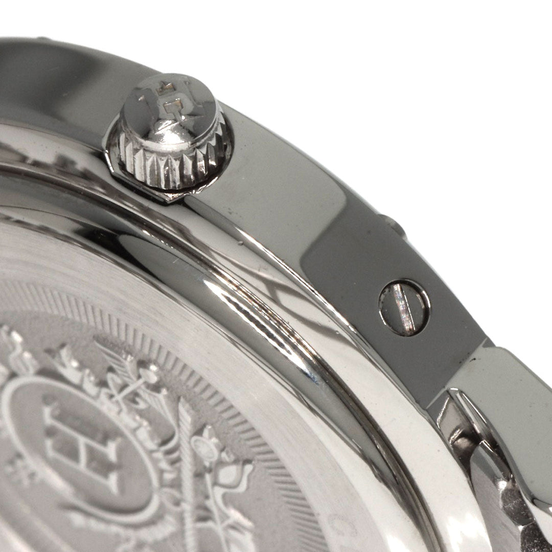 HERMES Watches Quartz CL4.210 Stainless Steel , Stainless Steel Silver Clipper Nacre shell dial Women Used Authentic