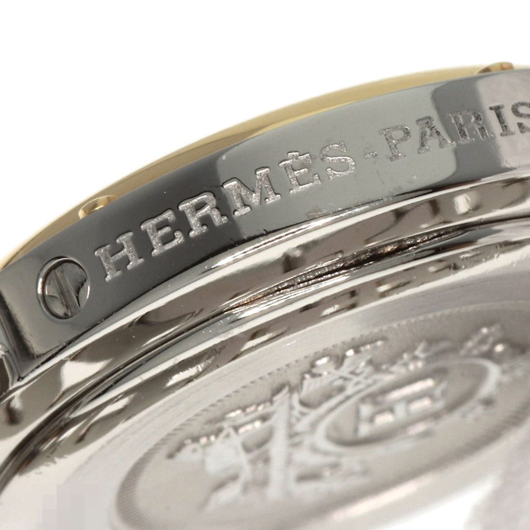 HERMES Watches Quartz CL4.220 Gold Plated gold Clipper white dial