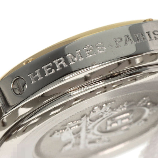 HERMES Watches Quartz CL4.220 Gold Plated gold Clipper white dial