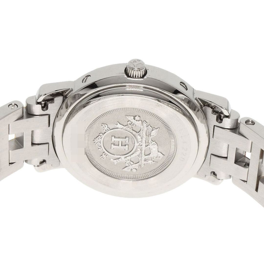 HERMES Watches Quartz CL4.220 Gold Plated gold Clipper white dial