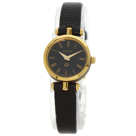GUCCI Watches Quartz Gold Plated gold Sherry line black dial