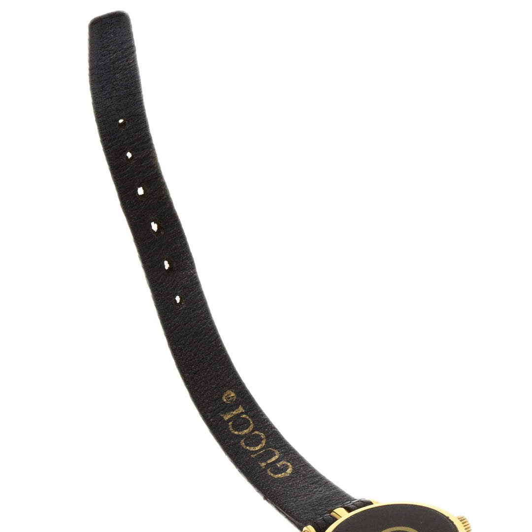 GUCCI Watches Quartz Gold Plated gold Sherry line black dial