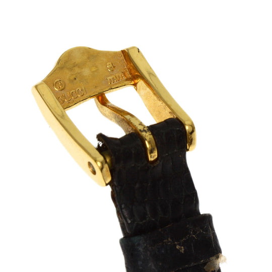 GUCCI Watches Quartz Gold Plated gold Sherry line black dial