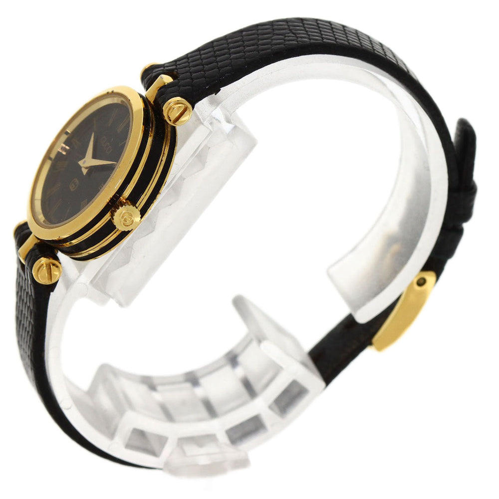 GUCCI Watches Quartz Gold Plated gold Sherry line black dial