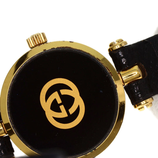 GUCCI Watches Quartz Gold Plated gold Sherry line black dial