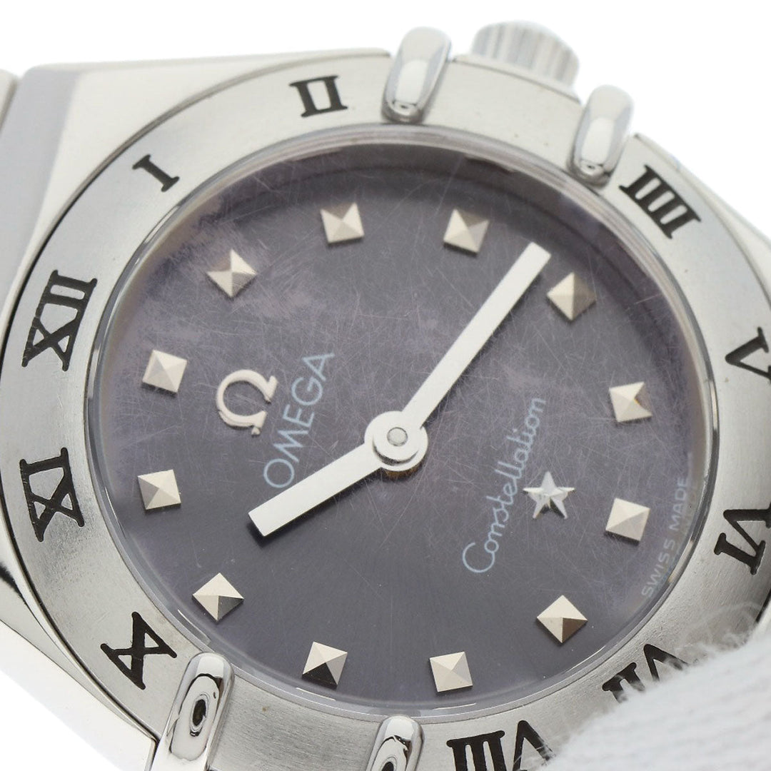 OMEGA Watches Quartz 1561.51 Stainless Steel , Stainless Steel Silver Constellation My Choice gray dial Women Used Authentic