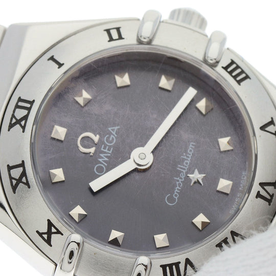 OMEGA Watches Quartz 1561.51 Stainless Steel , Stainless Steel Silver Constellation My Choice gray dial Women Used Authentic