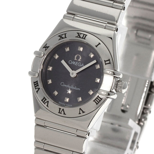 OMEGA Watches Quartz 1561.51 Stainless Steel , Stainless Steel Silver Constellation My Choice gray dial Women Used Authentic