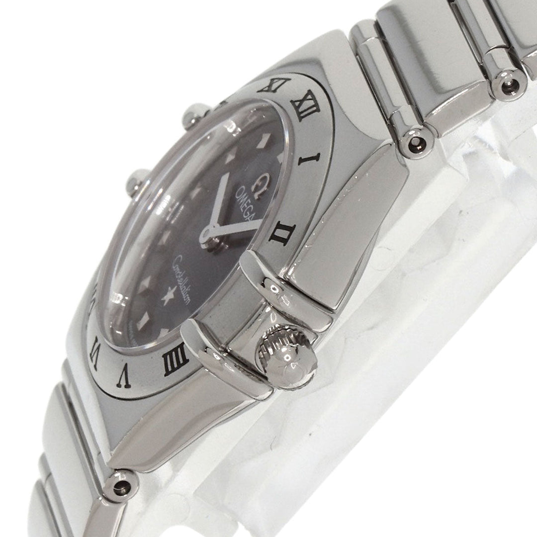 OMEGA Watches Quartz 1561.51 Stainless Steel , Stainless Steel Silver Constellation My Choice gray dial Women Used Authentic