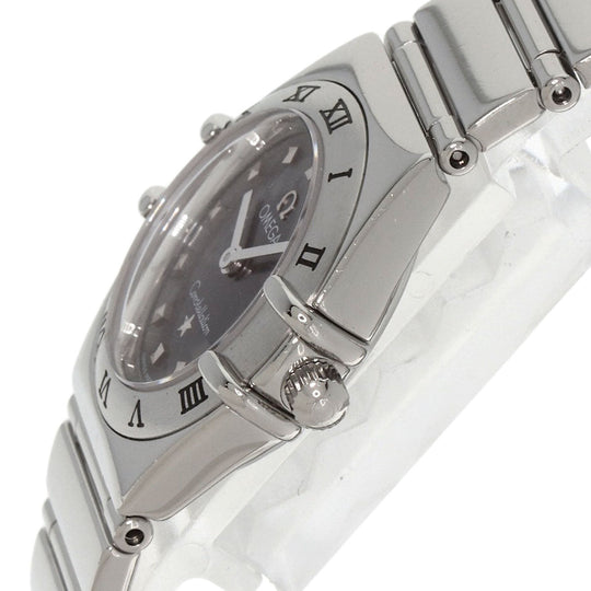 OMEGA Watches Quartz 1561.51 Stainless Steel , Stainless Steel Silver Constellation My Choice gray dial Women Used Authentic