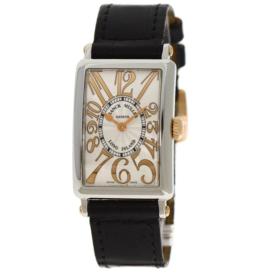 FRANCK MULLER Watches Quartz 902QZRELSTG Stainless Steel, Leather Silver Long Island Silver dial Women Used Authentic