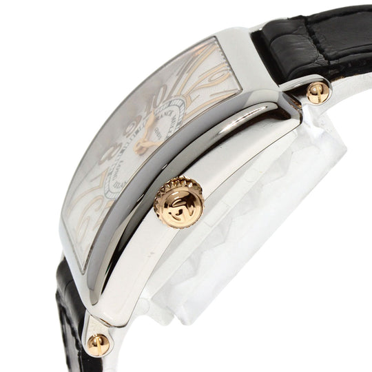 FRANCK MULLER Watches Quartz 902QZRELSTG Stainless Steel, Leather Silver Long Island Silver dial Women Used Authentic