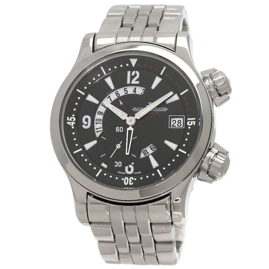 JAEGER-LECOULTRE Watches Mechanical Automatic 146.8.02 Stainless Steel , Stainless Steel black Master Compressor Dualmatique Date black dial mens Used Authentic
