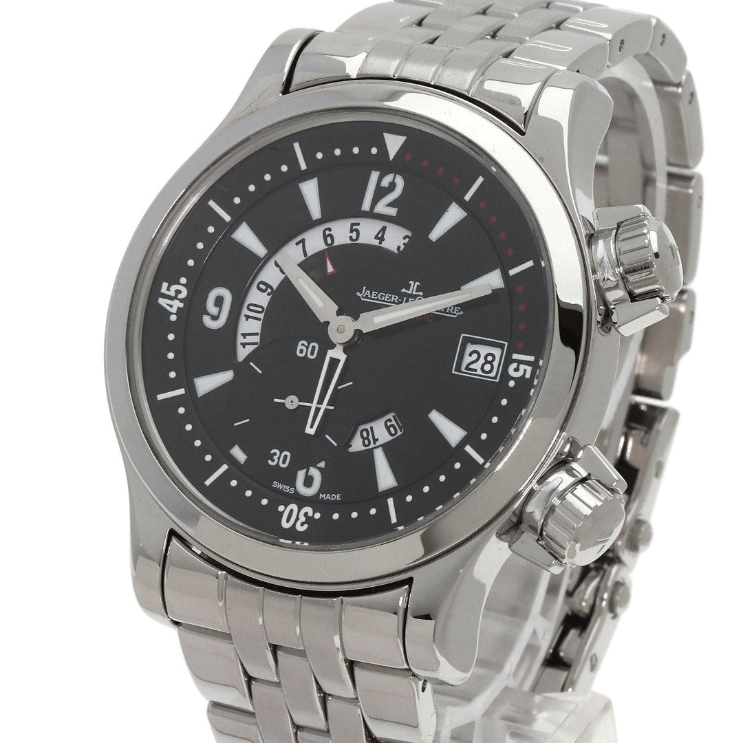 JAEGER-LECOULTRE Watches Mechanical Automatic 146.8.02 Stainless Steel , Stainless Steel black Master Compressor Dualmatique Date black dial mens Used Authentic