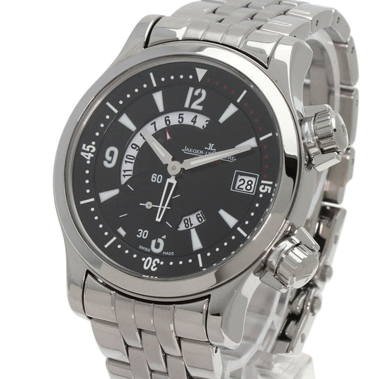 JAEGER-LECOULTRE Watches Mechanical Automatic 146.8.02 Stainless Steel , Stainless Steel black Master Compressor Dualmatique Date black dial mens Used Authentic