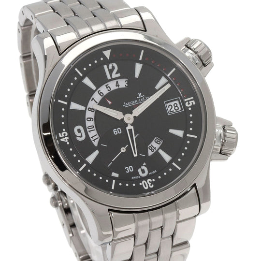 JAEGER-LECOULTRE Watches Mechanical Automatic 146.8.02 Stainless Steel , Stainless Steel black Master Compressor Dualmatique Date black dial mens Used Authentic