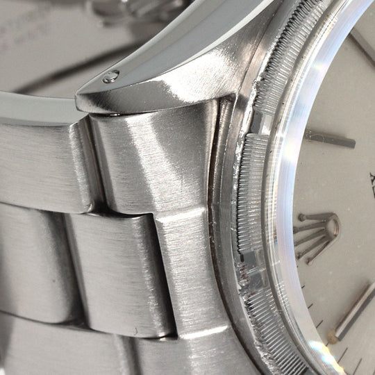 ROLEX Watches Mechanical Automatic 1007 Stainless Steel , Stainless Steel Silver Oyster Perpetual 1973 engine turned bezel Silver dial mens Used Authentic