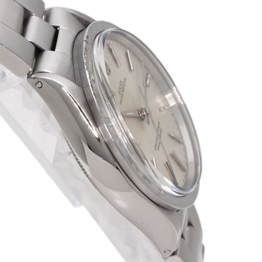 ROLEX Watches Mechanical Automatic 1007 Stainless Steel , Stainless Steel Silver Oyster Perpetual 1973 engine turned bezel Silver dial mens Used Authentic