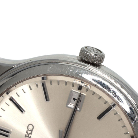 SEIKO Watches Quartz SBGF013 8J56-7000 Stainless Steel , Stainless Steel Silver Grand Seiko Round Face Silver dial mens Used Authentic