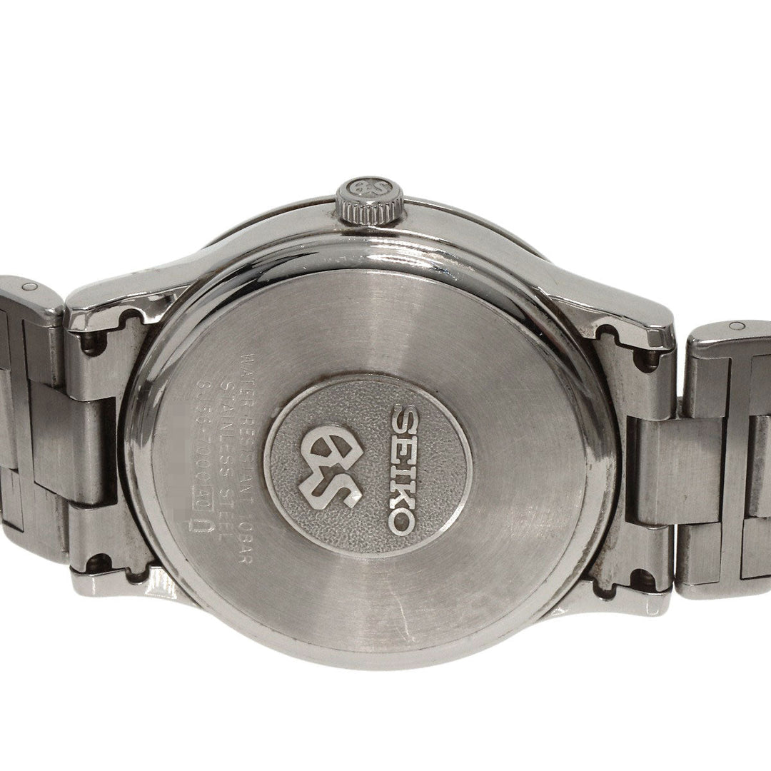 SEIKO Watches Quartz SBGF013 8J56-7000 Stainless Steel , Stainless Steel Silver Grand Seiko Round Face Silver dial mens Used Authentic