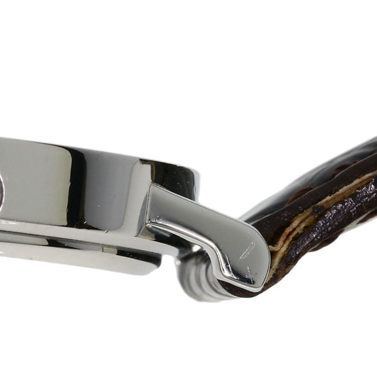BVLGARI Watches Quartz BB26SLD Stainless Steel, Leather Silver Bulgari Bulgari black dial Women Used Authentic