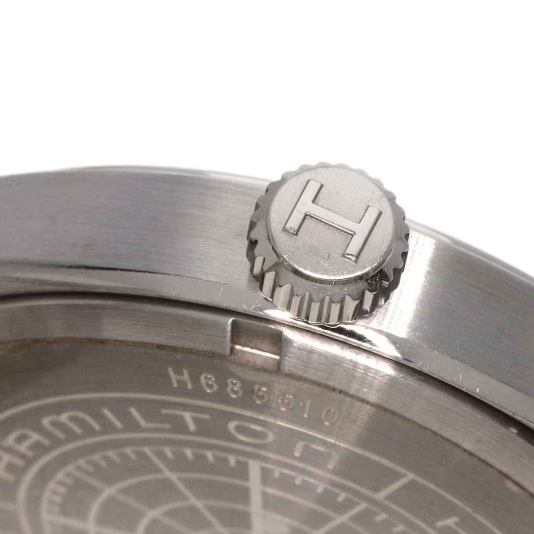 HAMILTON Watches Quartz H685510 Stainless Steel , Stainless Steel Silver Khaki field black dial mens Used Authentic