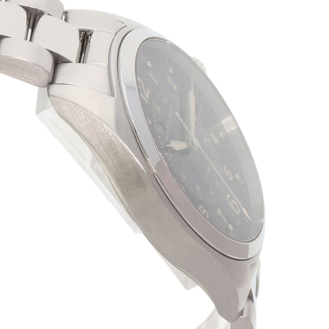 HAMILTON Watches Quartz H685510 Stainless Steel , Stainless Steel Silver Khaki field black dial mens Used Authentic