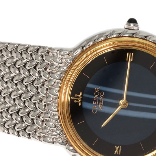 SEIKO Watches Quartz 5A70-0260 Stainless Steel Silver CREDOR Blue Agate blue dial