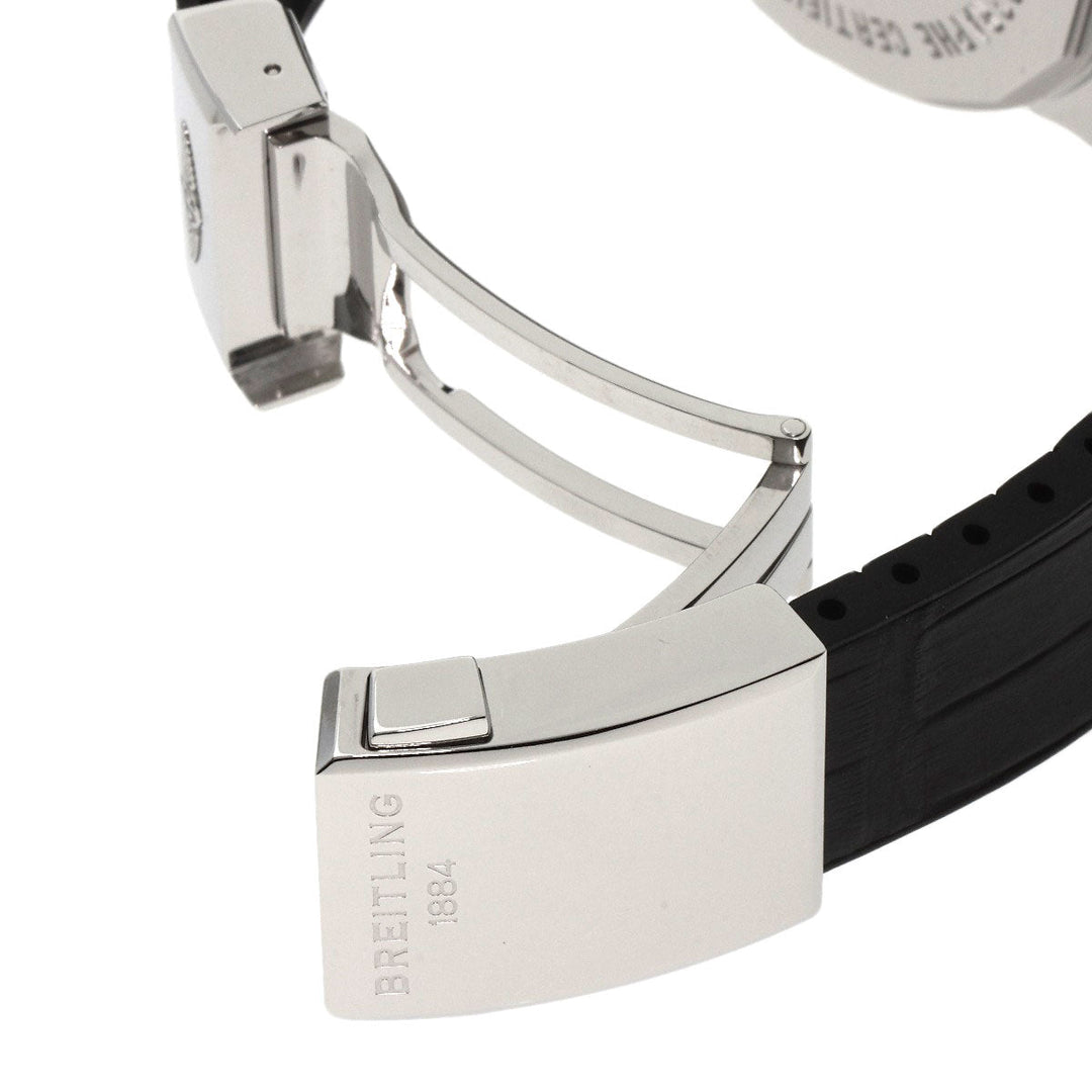 BREITLING Watches Mechanical Automatic AB0510U0/A790 Stainless Steel Silver Transocean Chronograph Unitime white dial