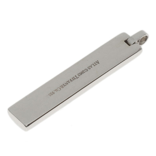 TIFFANY&Co. Pendant top SV Silver Atlas Bar Numeric Women Used Authentic