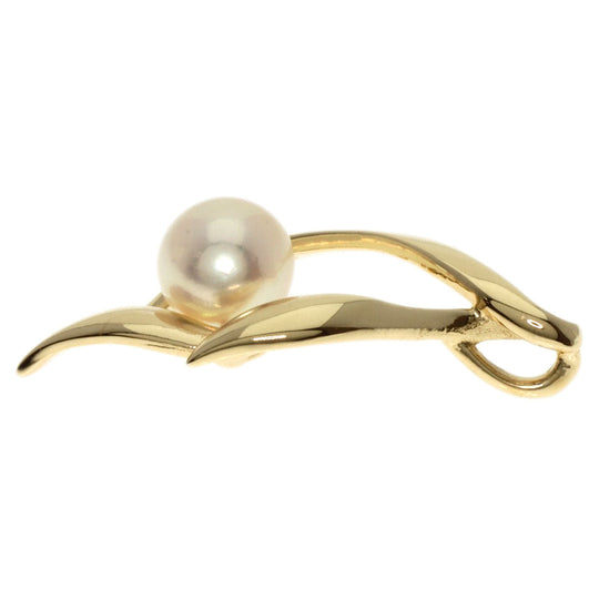 MIKIMOTO Pendant top K14YG gold Pearl