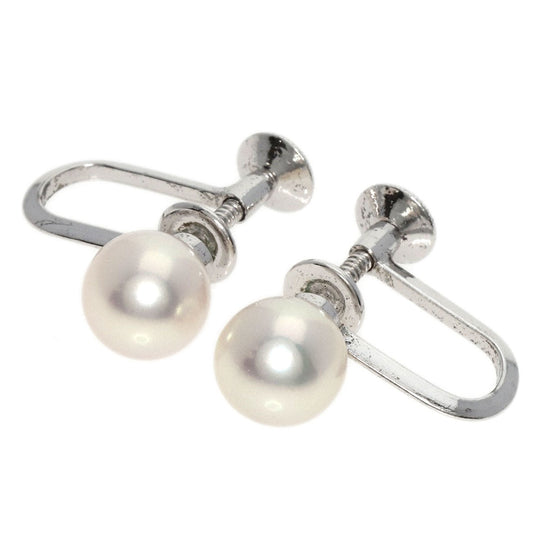 MIKIMOTO Earring SV Silver Akoya pearl Pearl Women Used Authentic